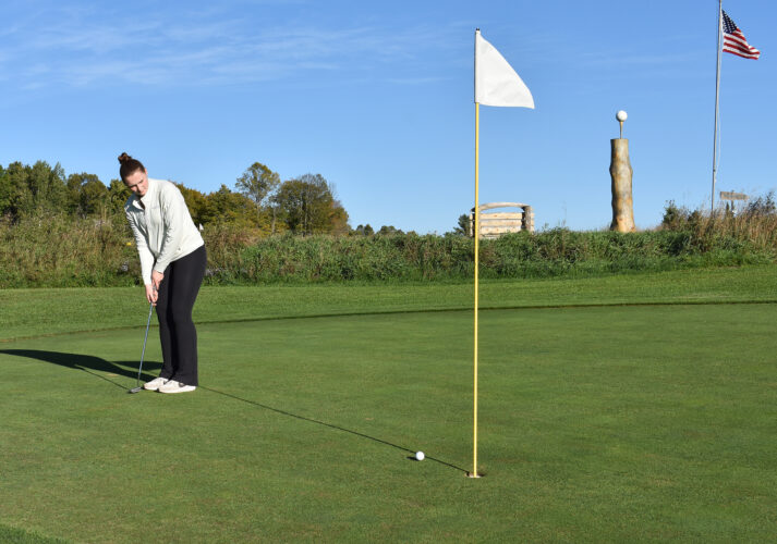 Hitting the greens in Felch
